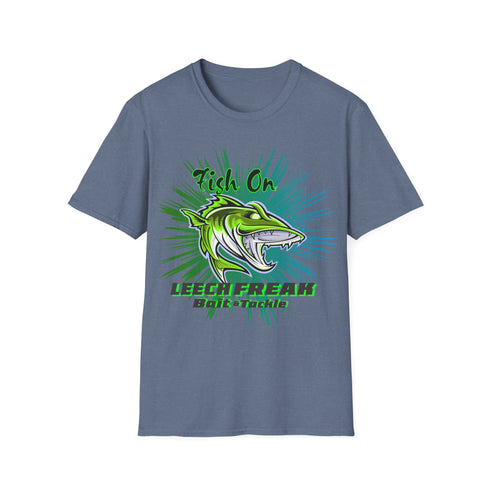 Leech Freak Fish On Unisex Softstyle T-Shirt